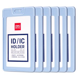 deli 8315 Name Badge, Inner core size: 54*89mm, Light Blue
