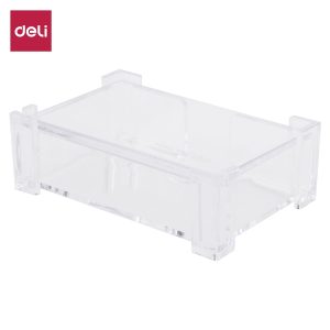 deli E7621 Business Card Holder, 103×68×34mm, Transparent