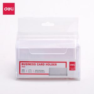 deli E7623 Business Card Holder, Transparent