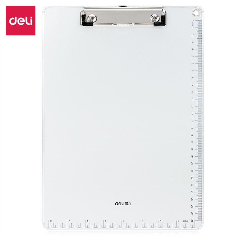 deli 64504 Clipboard, A4, Silver