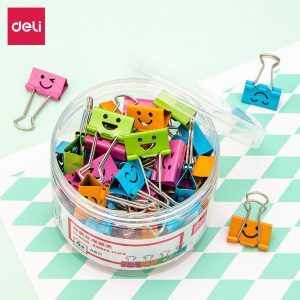 deli 8486 Effortless Binder Clip, 25mm, Assorted Colors
