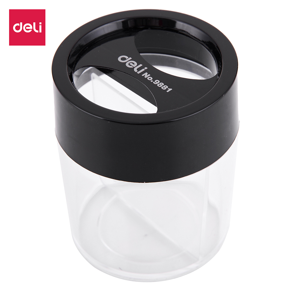 deli E9881-Magnetic Clip Box (Black & Blue)