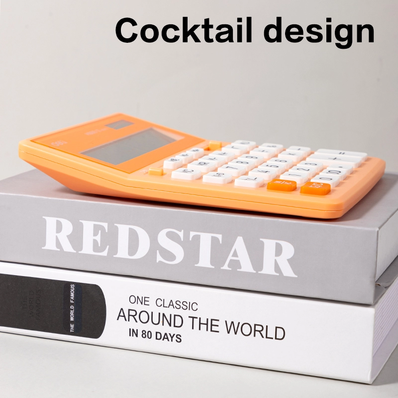 deli EM888A Dual Memory Calculator, Orange - Image 4