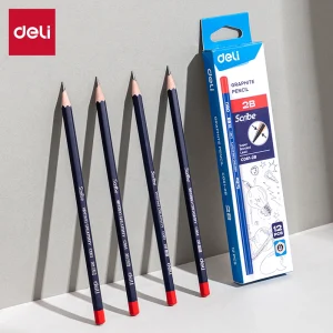 deli EC061-2B Graphite Pencil, Assorted Colors