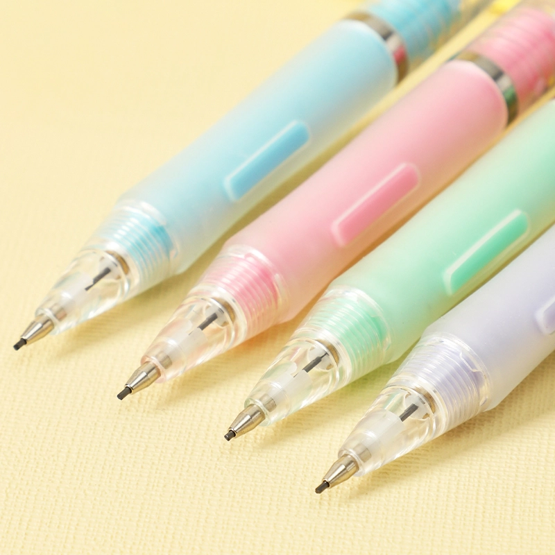 deli EU600-07 Mechanical Pencil, Blue, Green, Purple, Pink - Image 4
