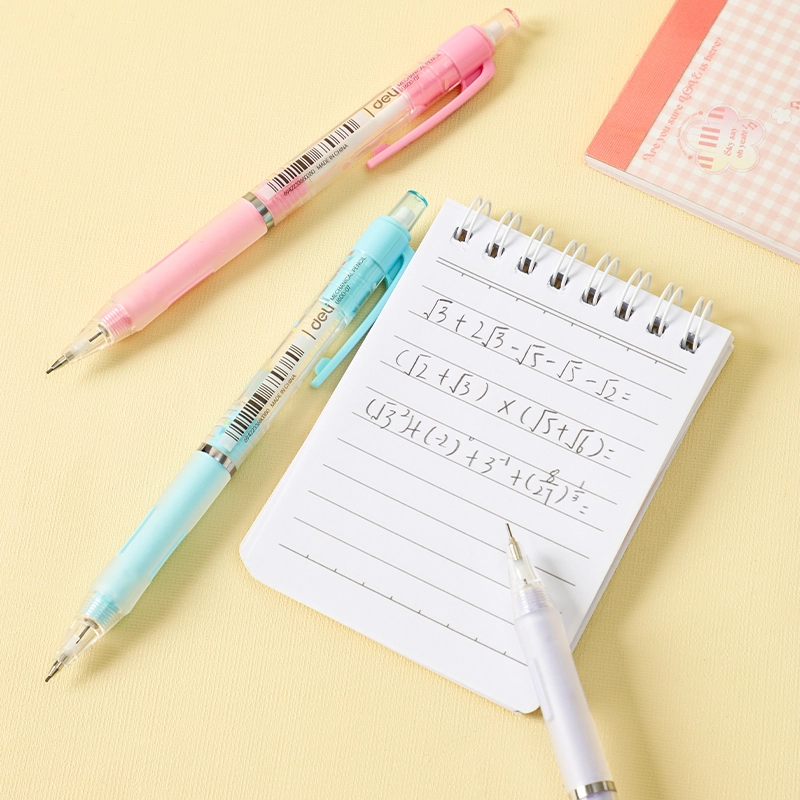 deli EU600-07 Mechanical Pencil, Blue, Green, Purple, Pink - Image 7