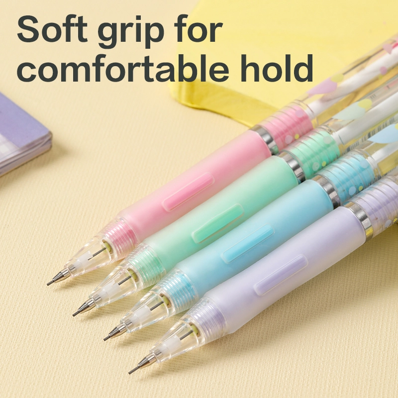 deli EU600-05 Mechanical Pencil, Blue, Green, Purple, Pink - Image 6