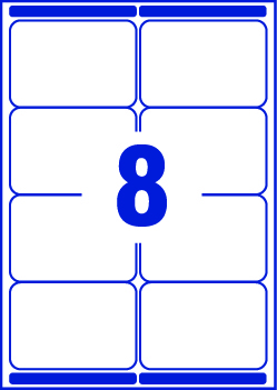 Avery Parcel Labels L7165-100 with Ultragrip Technology, 99.1 x 67.7 mm, 8 Labels per Sheet, 100 Sheets in a Pack - Image 2