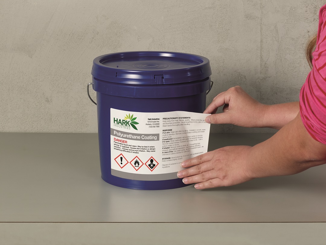 Avery Ultra Heavy Duty Industrial Waterproof GHS Labels B7169-50 Extra Strong Adhesive, 99 x 139 mm, 4 Labels per Sheet, 50 Sheets in a Pack - Image 3
