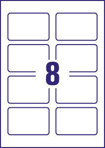 Avery Premium Business Cards C32015-10, 85 x 54 mm, Matt, 260gsm, 8 Cards per Sheet, 10 Sheets in a Pack - Image 2