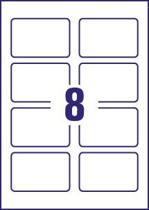 Avery Premium Business Cards C32015-25, 85 x 54 mm, Matt, 260gsm, 8 Cards per Sheet, 25 Sheets in a Pack - Image 2