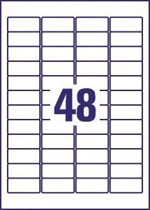 Avery Silver Heavyduty Labels L6009-20, 45.7 x 21.2 mm, 48 Labels per Sheet, 20 Sheets per Pack, for B/w Laser Printer - Image 2