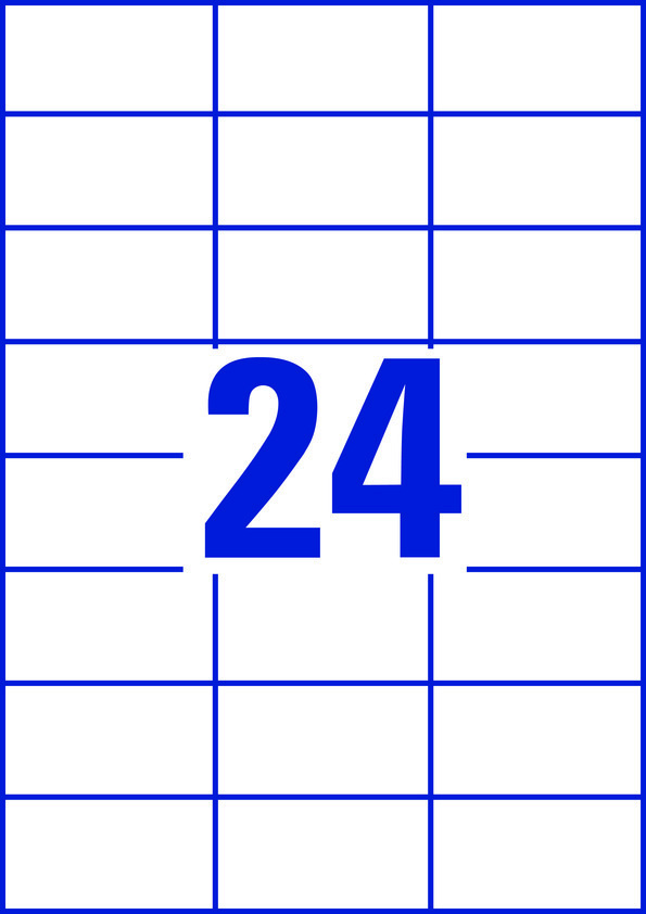 Avery Multipurpose Labels 3474, 70 x 37 mm Labels, 24 Labels per Sheet, 100 Sheets in a Pack, for All Printers - Image 2