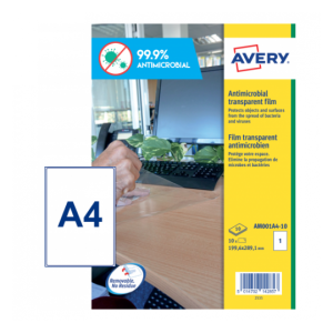 Avery Antimicrobial A4 Size Labels, 10 Sheets in a Pack (AM001A4-10)