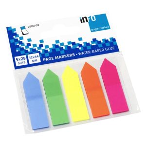 inFO 2682-09 Pagemarker Arrow 5 Colors x 25 Sheets