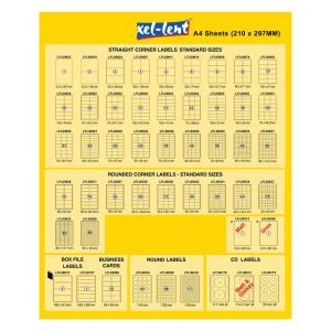 xel-lent Label 105x25.4 22 Sheets per Pack
