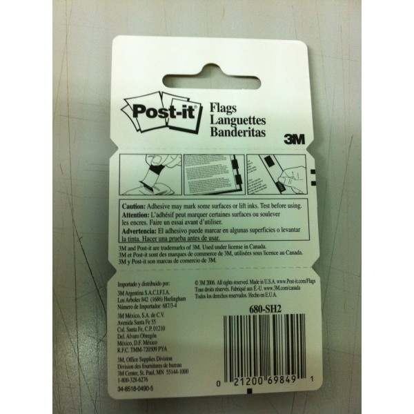 3M 680-SH2 Post It Tape Flag Sign Here - Image 3