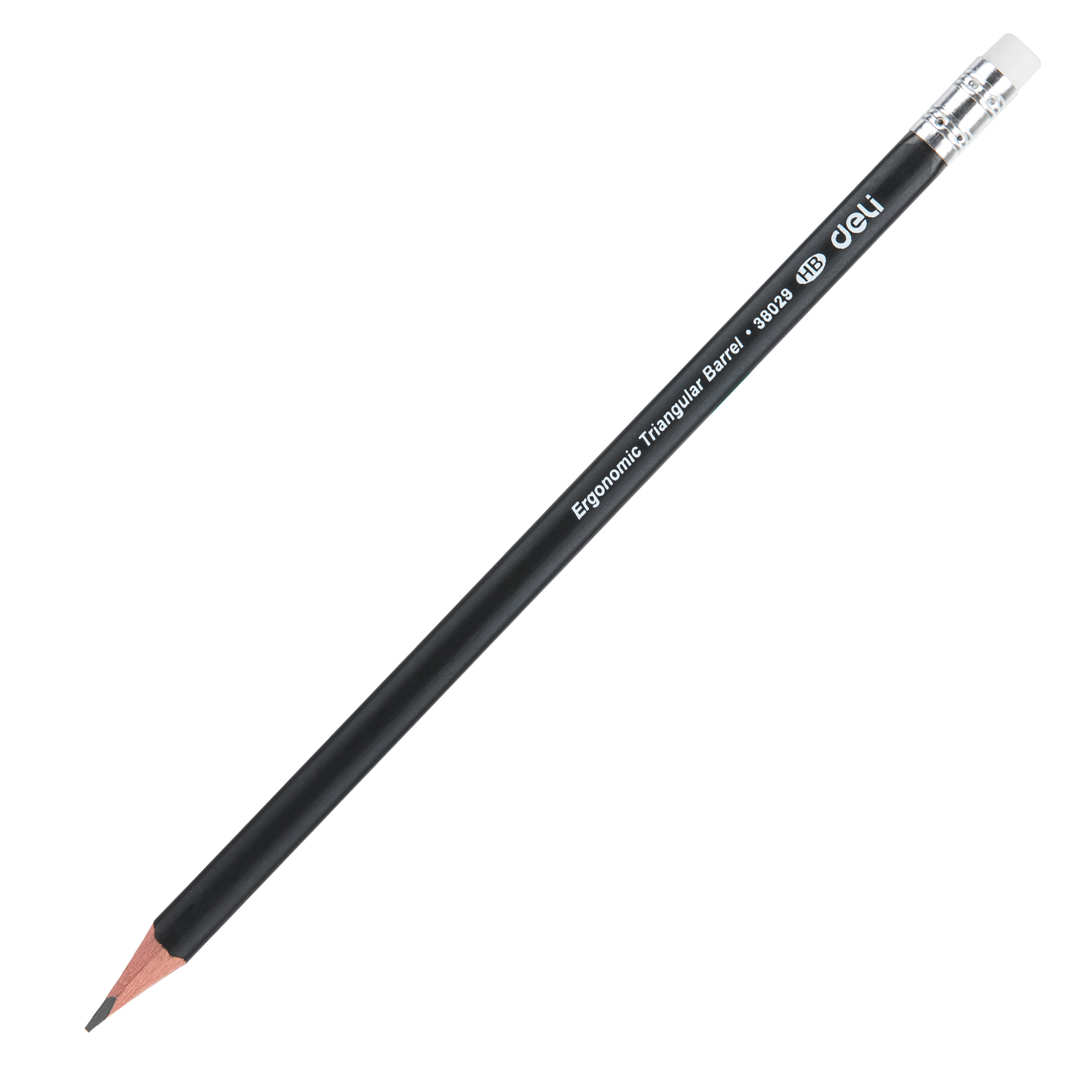 deli E38029 Graphite Pencil, HB, Black - Image 2
