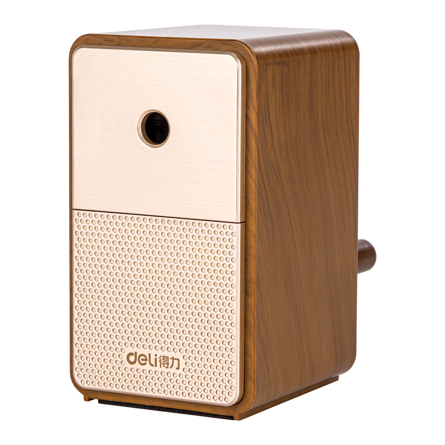 deli E71160 Rotary Pencil Sharpener, For graphite pencil φ6.9-8mm, Brown - Image 2
