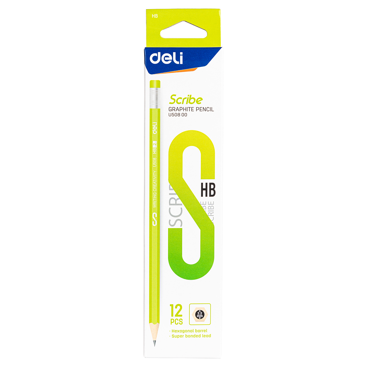 deli EU50800 Graphite Pencil, HB, Assorted Colors - Image 2