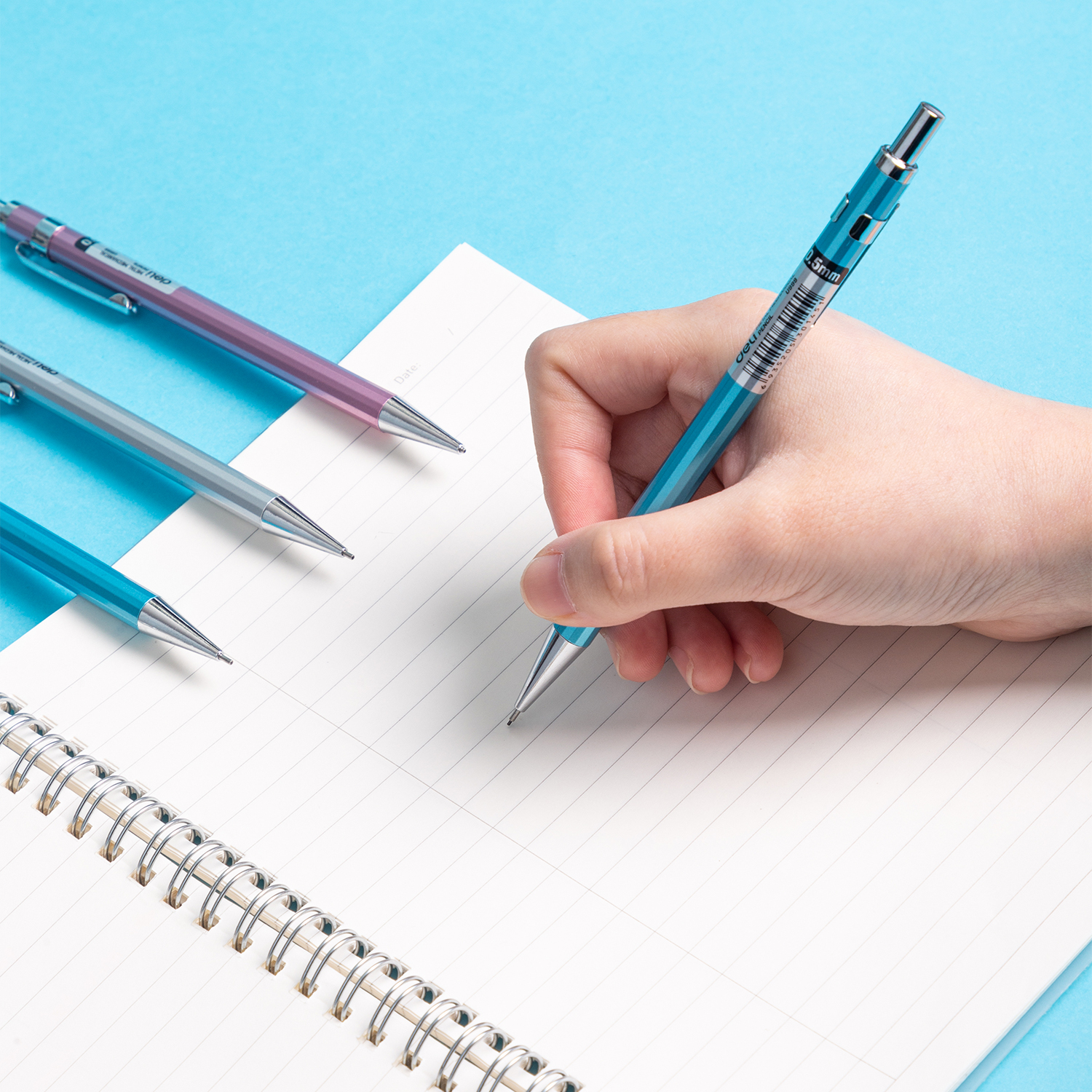 deli EU999 Mechanical Pencil, 0.5mm, Assorted Colors - Image 2