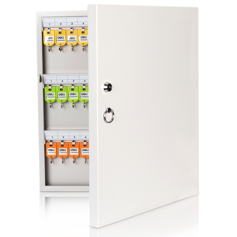 deli 9324 Key Cabinet, 455*377*50mm;72 -bit keyhole, Grey - Image 2