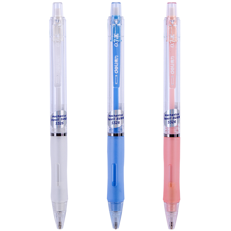 deli S326 Mechanical Pencil, 0.7mm, Assorted Colors - Image 2