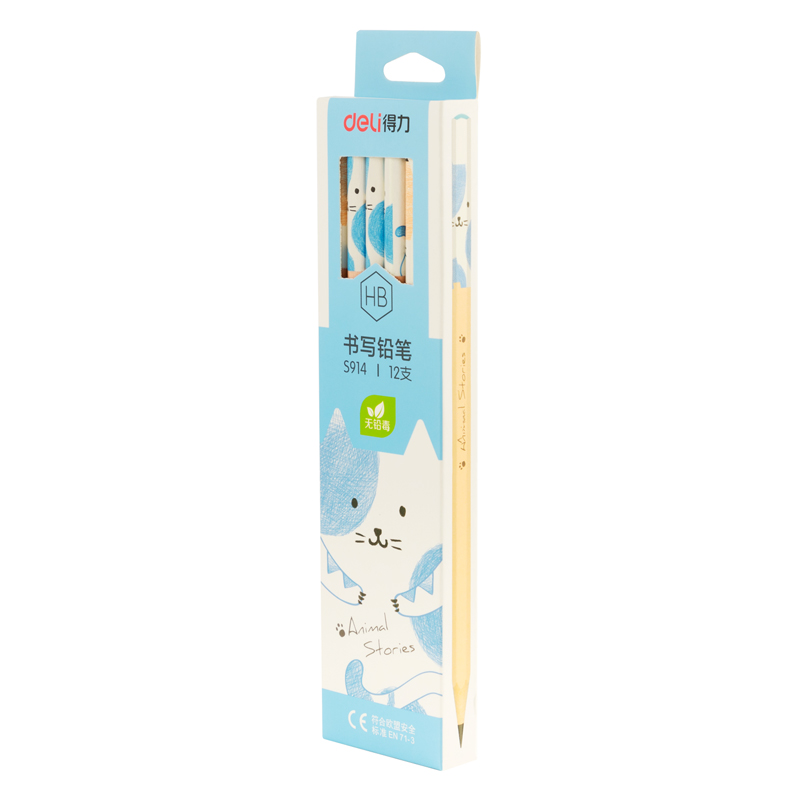 deli S941 Graphite Pencil, 2B, Assorted Colors - Image 2