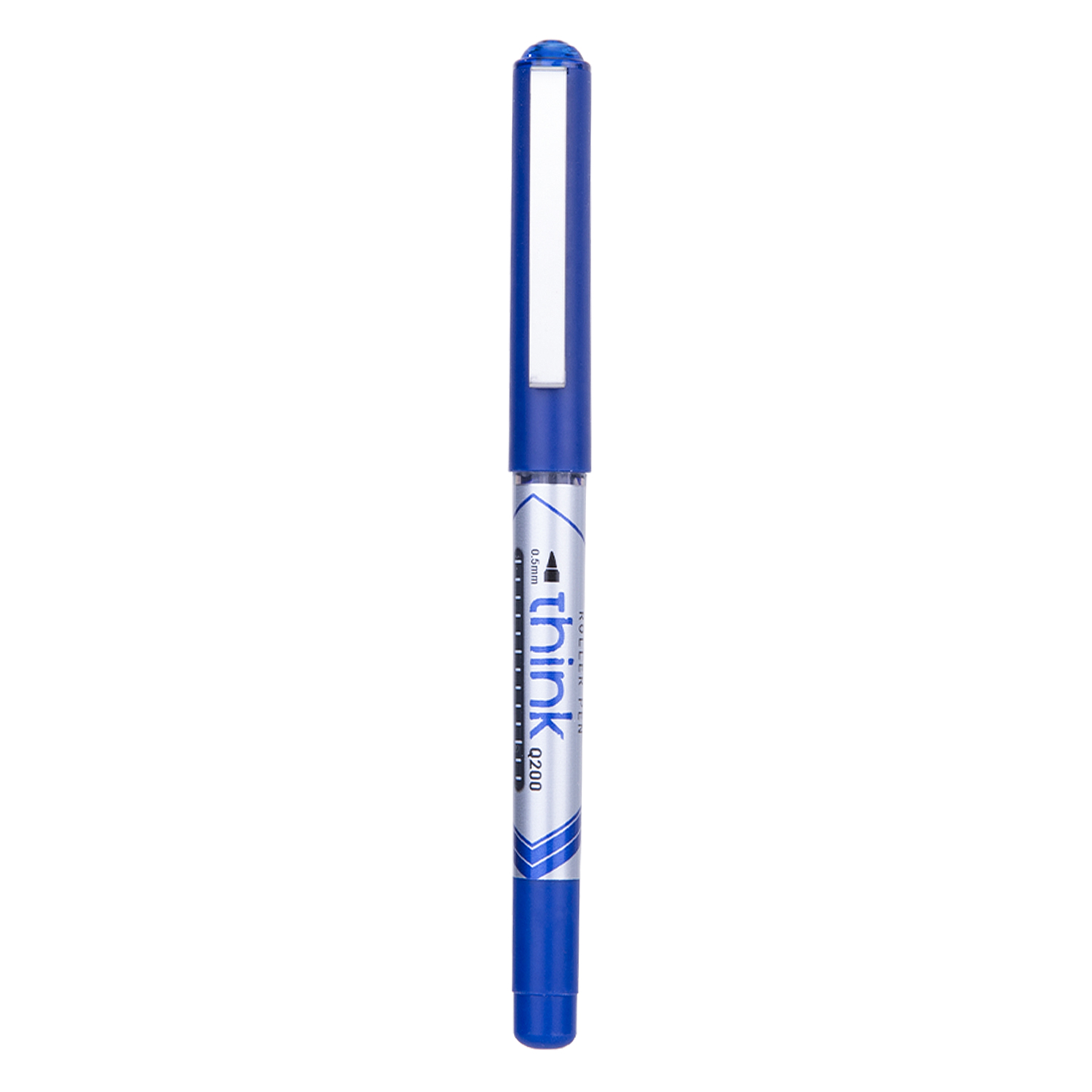 deli EQ20030 Roller Pen, Bullet tip:0.5mm, Blue - Image 2