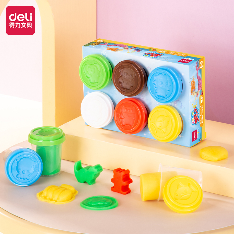 deli 67803 Play dough, Assorted Colors - Image 2