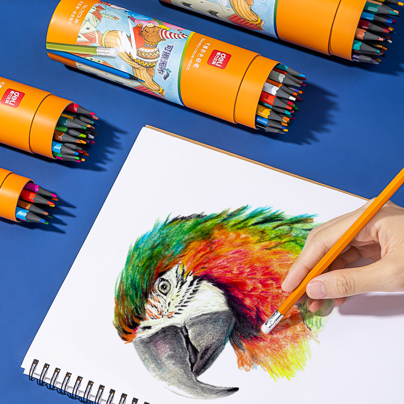 deli 7073-36 Erasable Colored Pencil, 36 colors - Image 2