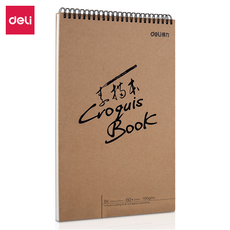 deli 73635 Sketch Book, 8K, Assorted Colors - Image 2
