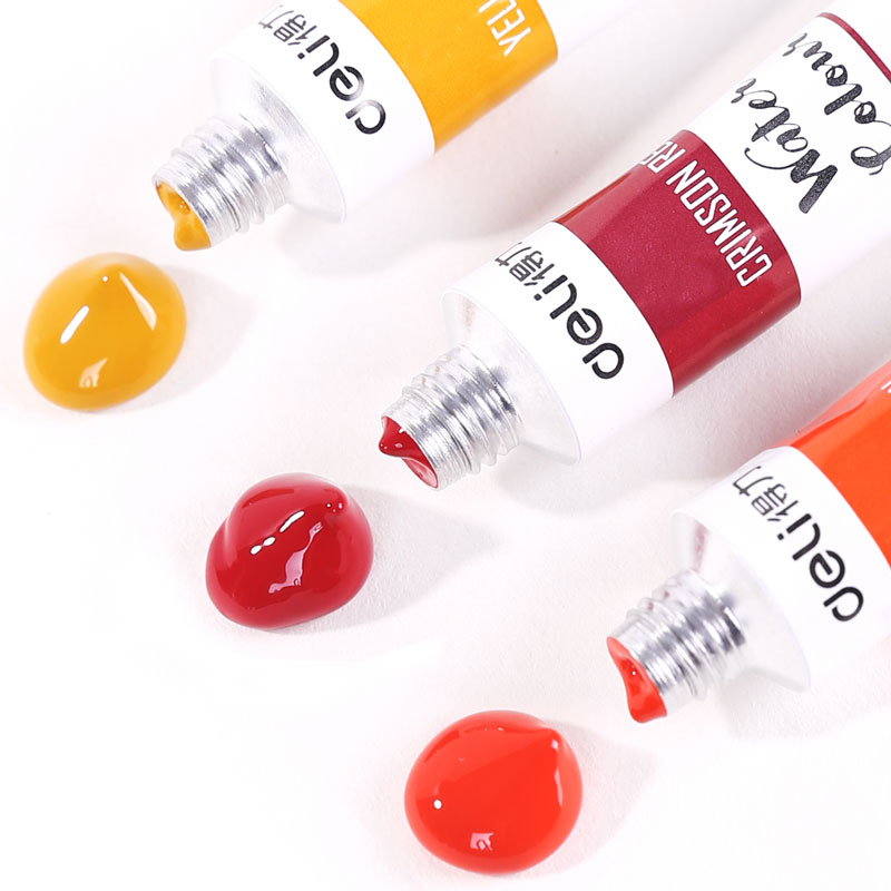 deli 73850 Watercolor Painting, 12 colors 12ml, Blue - Image 2