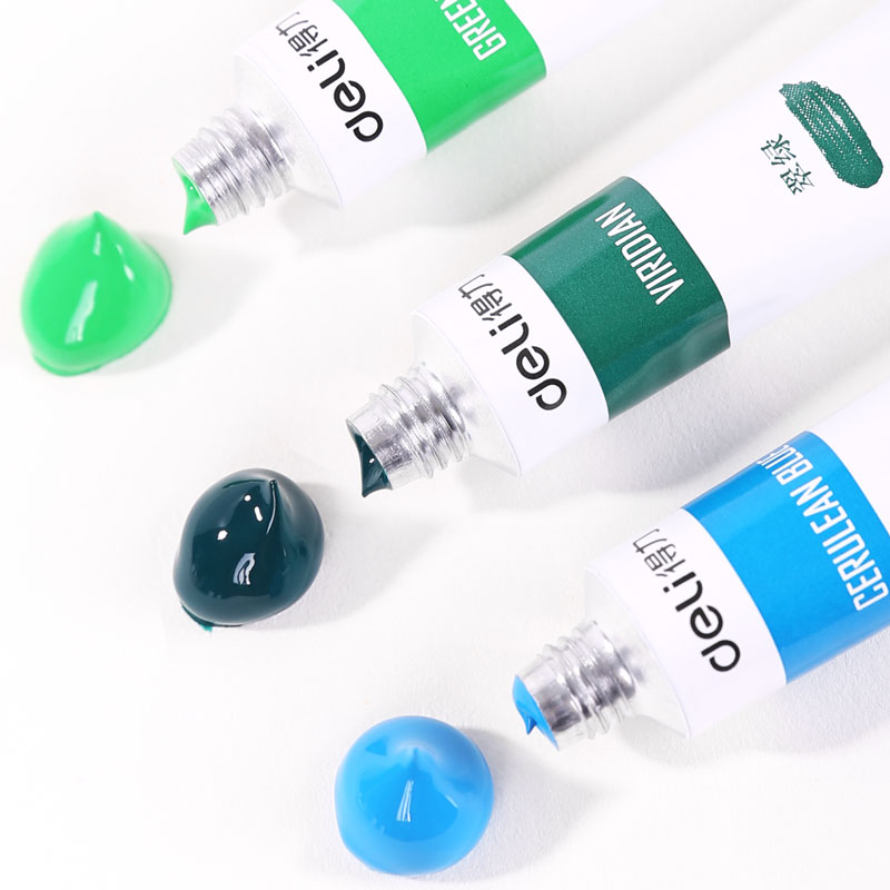 deli 73856 Acrylic Colors, 12 colors, Blue - Image 2