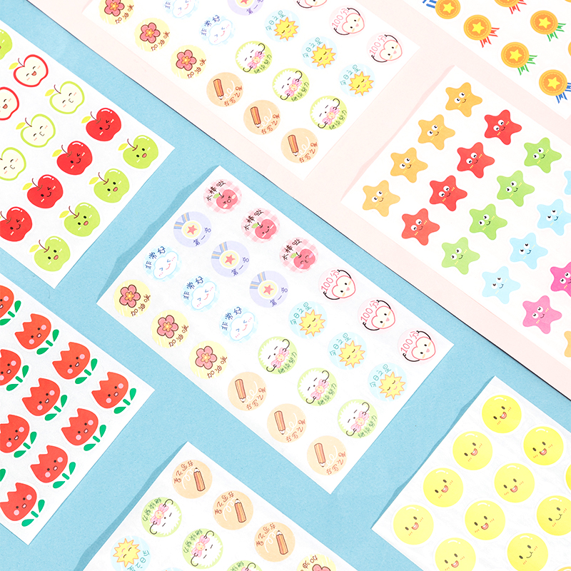 deli 25910 Sticker, 24pcs/page, Assorted Colors - Image 2