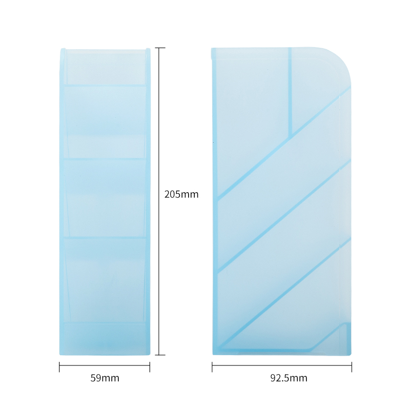 deli 8932 Pen Holder, 205x59x92.5mm, Blue - Image 2