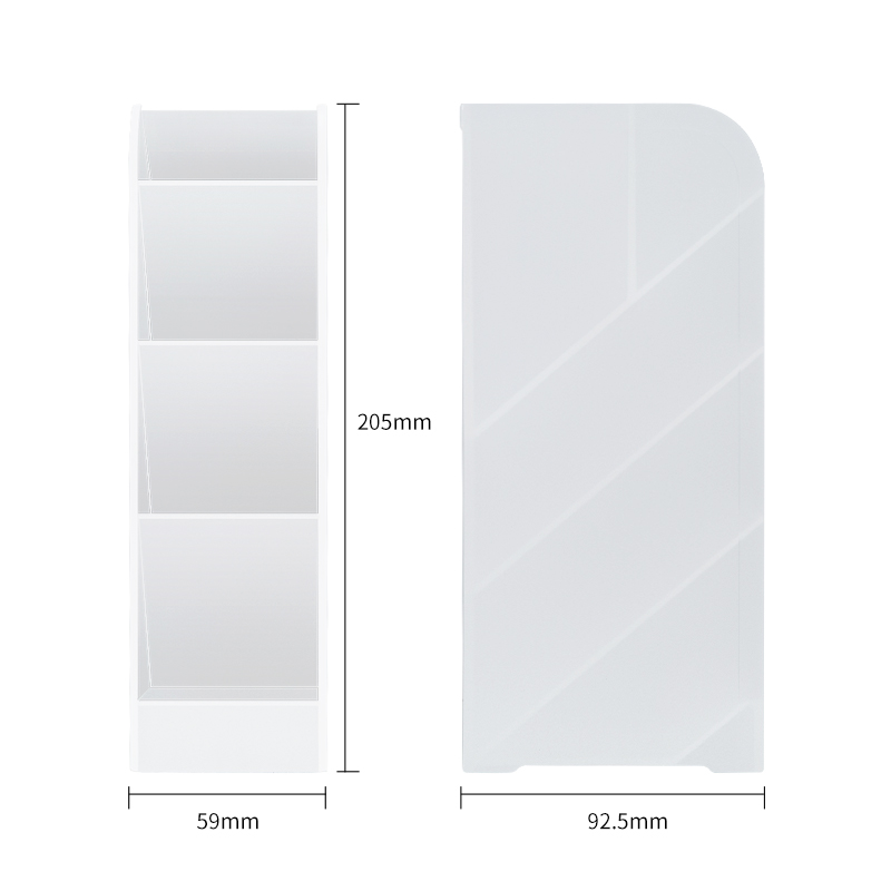 deli 8932 Pen Holder, 205x59x92.5mm, Transparent - Image 2