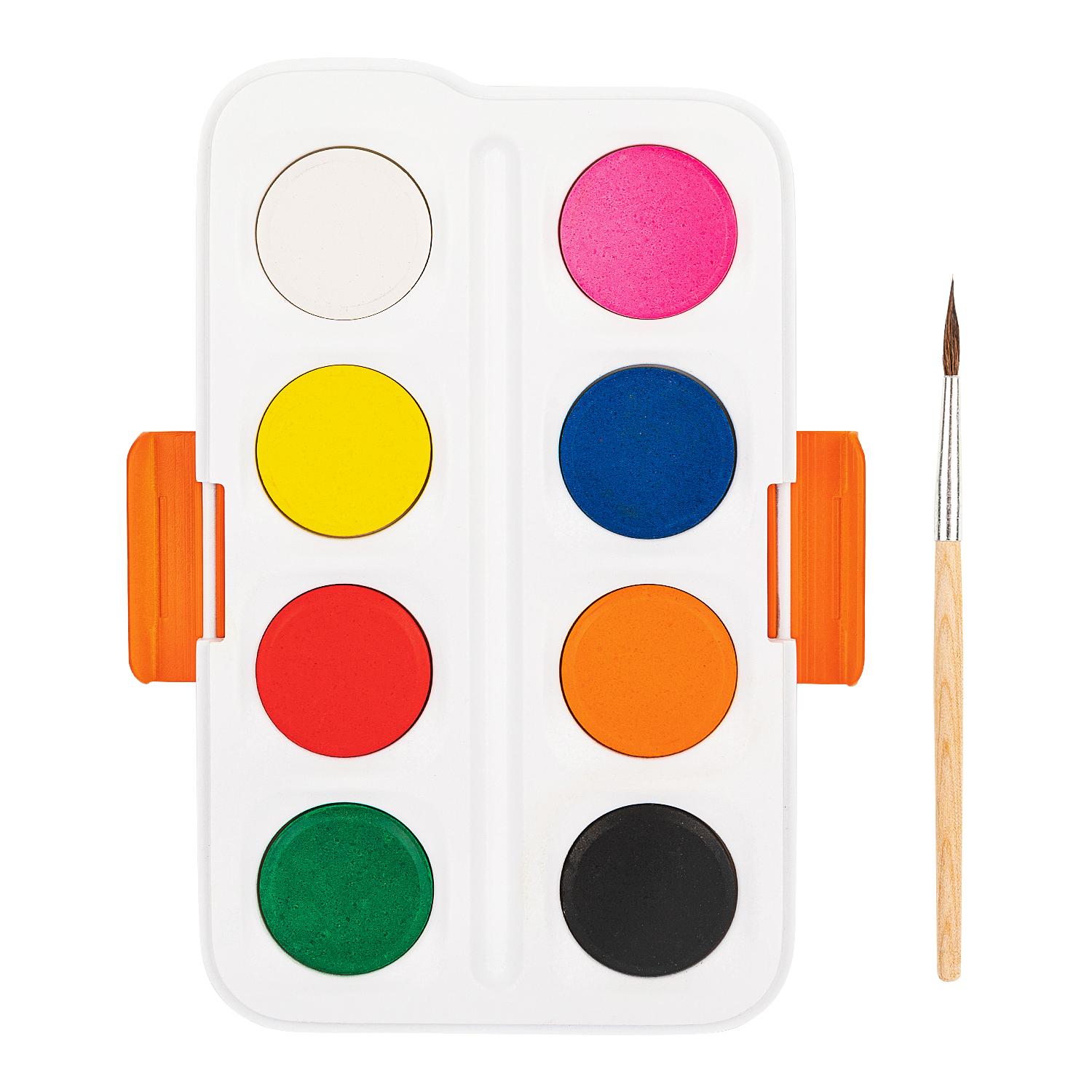 deli EC10-8 Watercolor Painting, 8 colors, φ28mm, Assorted Colors - Image 2