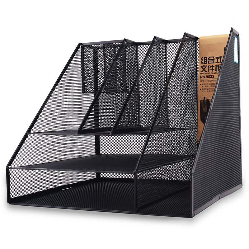 deli 9832 Magazine Container, 310x290mmx290mm, Black - Image 2