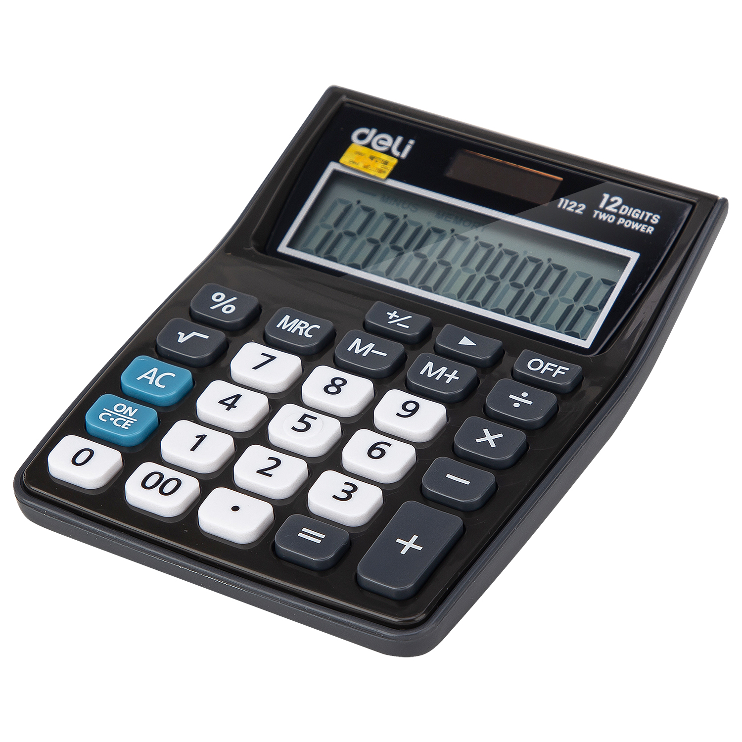 deli E1122 Portable Calculator, Plastic-12 digits, Green - Image 2