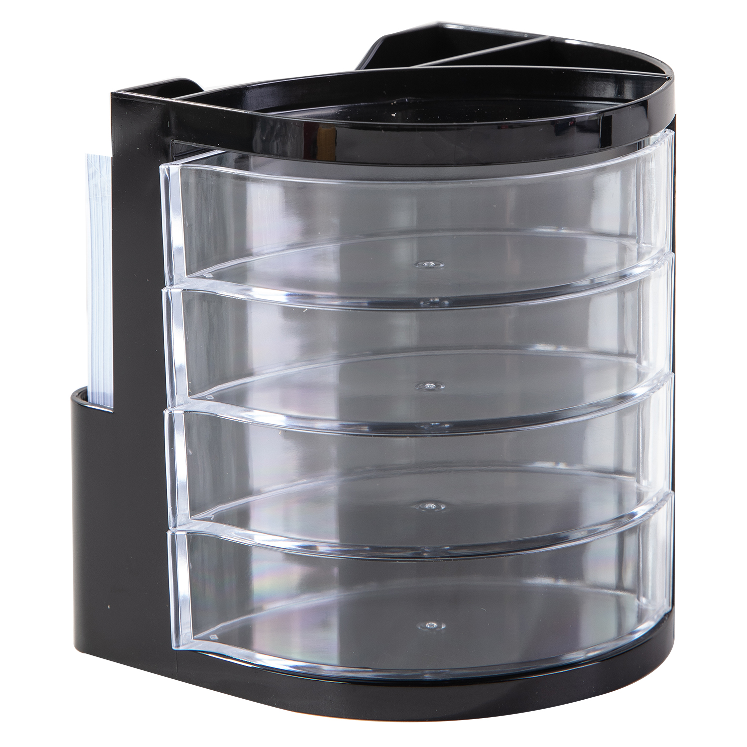 deli E9133 Pen Holder, 98×94×106mm, Black - Image 2