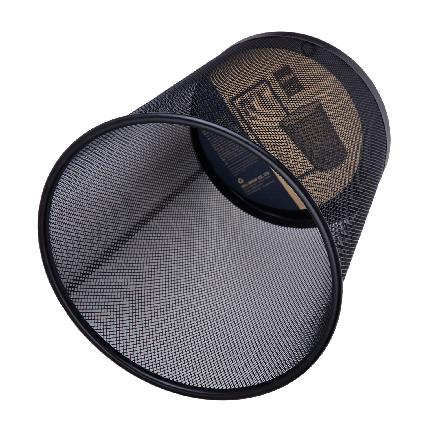 deli E9190 Waste Bin, φ266×φ218×280mm, Black - Image 2