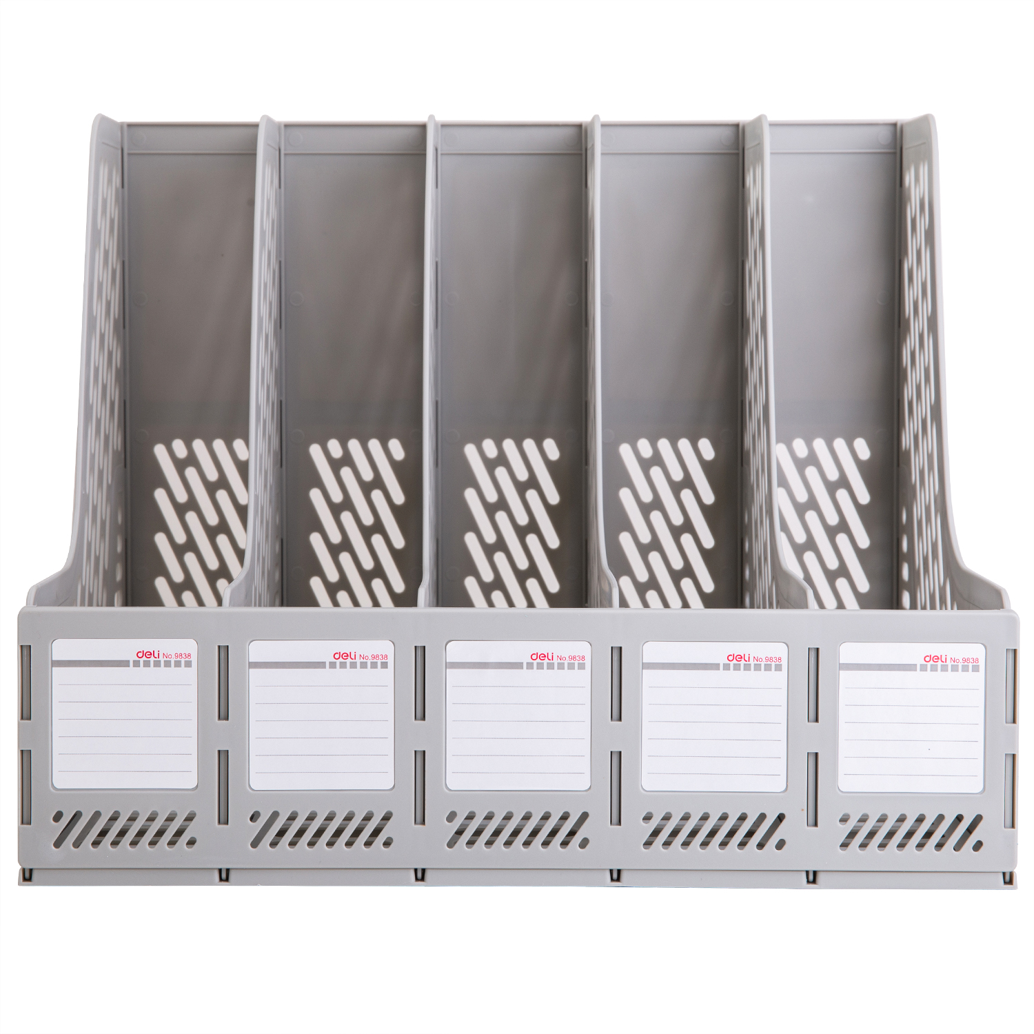 deli E9838 Magazine Container, 340×255×270mm, Grey - Image 2