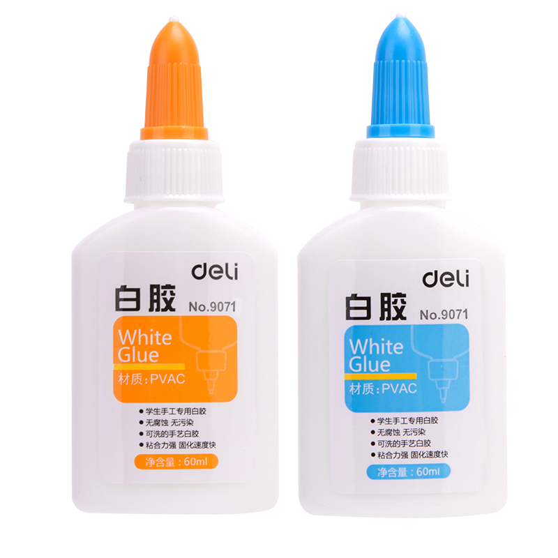 deli 9071 White Glue, 60ml, Assorted Colors - Image 2