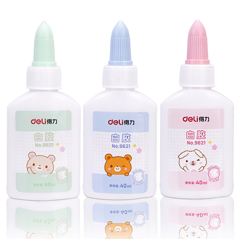 deli 9621 White Glue, 40ml, Assorted Colors - Image 2