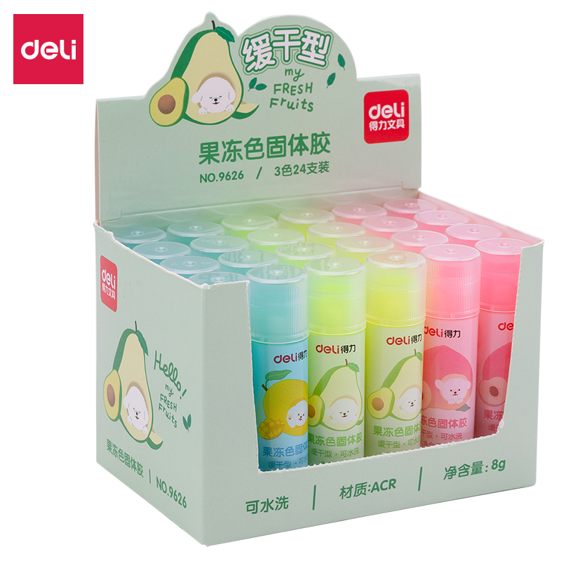 deli 9626 Glue Stick, 8g, Assorted Colors - Image 2