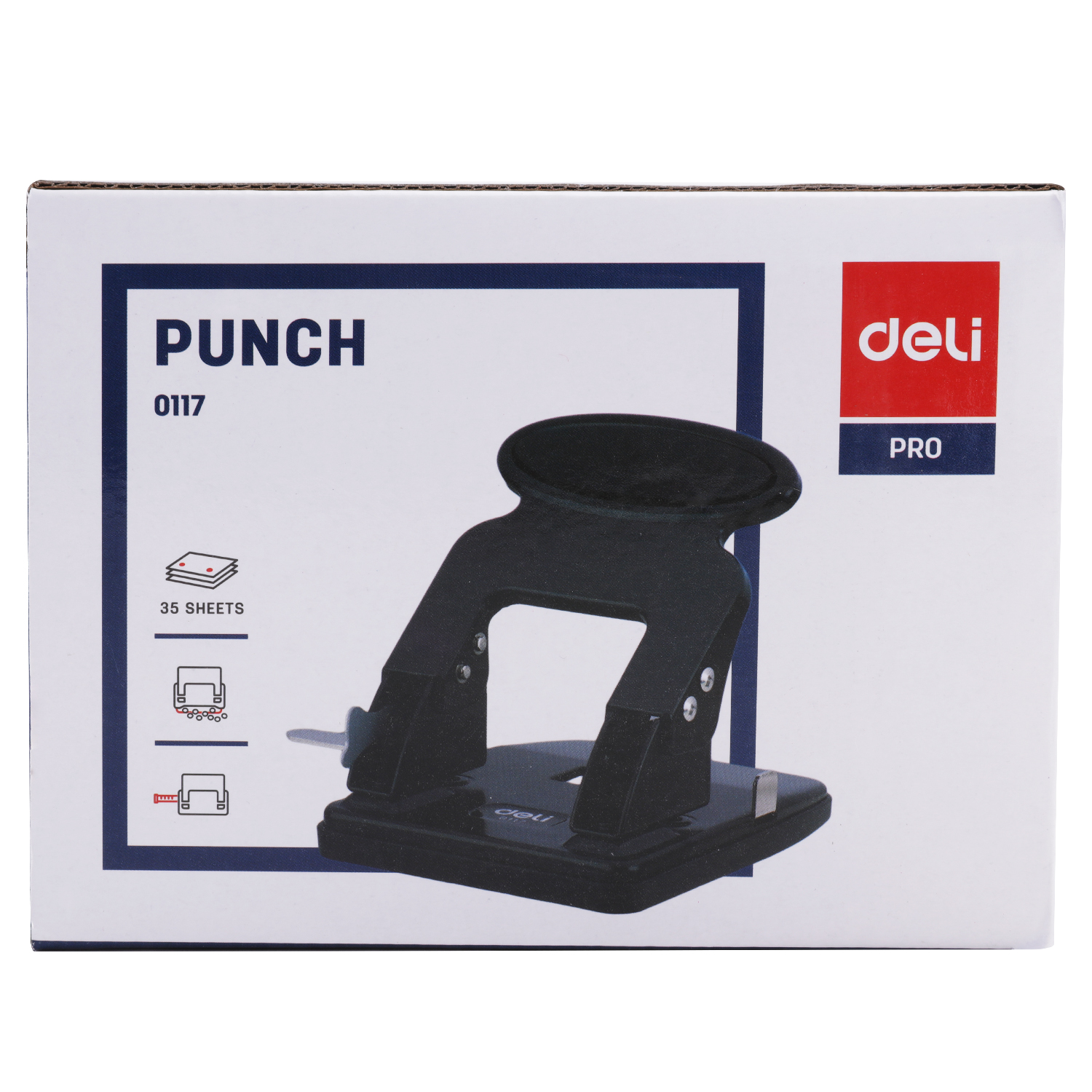 deli E0117 Punch, 35 sheets,80mm,Φ6mm, Assorted Colors - Image 2