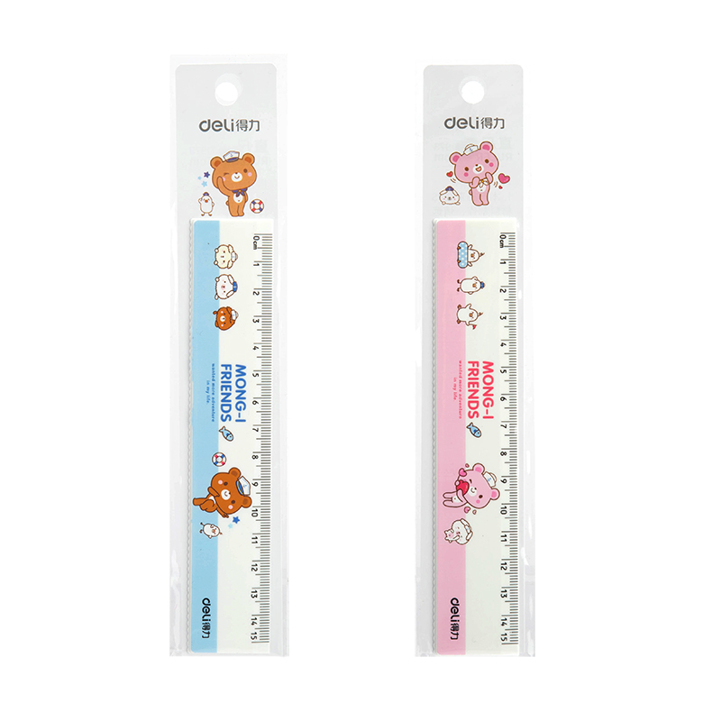 deli 71973 Ruler, 15cm ruler, Assorted Colors - Image 2