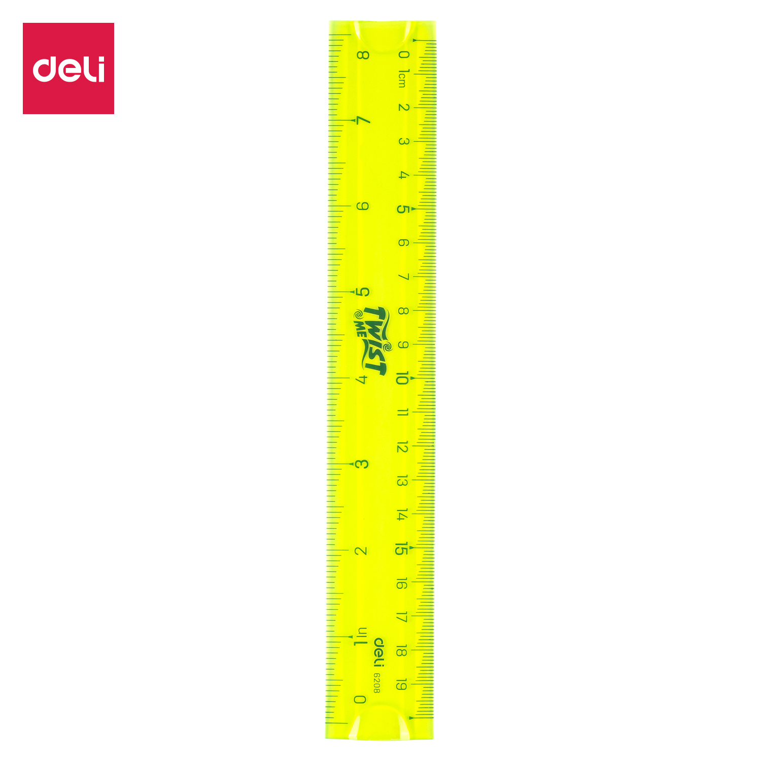 deli E6208 Ruler, 20CM, Assorted Colors - Image 2