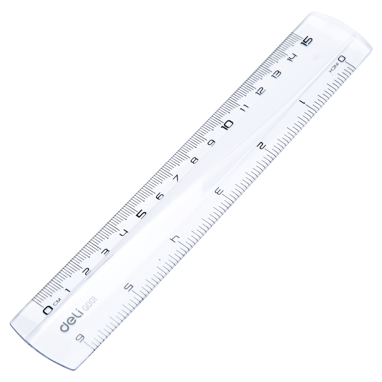deli EG00112 Ruler, 15CM, Transparent - Image 2